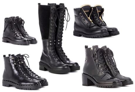 zapatos de moda combat boot