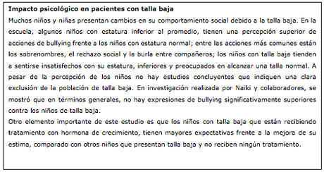 Déficit de Hormona del Crecimiento (DHC) en que el cuerpo no la produce suficiente durante la niñez.1. Déficit de Hormona del Crecimiento (DHC) en que el cuerpo no la produce suficiente durante la niñez.1.