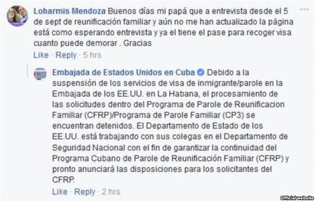 EE.UU detiene el Programa Cubano de Parole de Reunificación Familiar EE.UU detiene el Programa Cubano de Parole de Reunificación Familiar