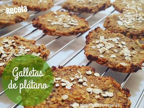 Galletas de plátano, avena, chía y canela