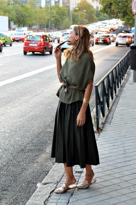 falda de tablas larga falda de tablas larga