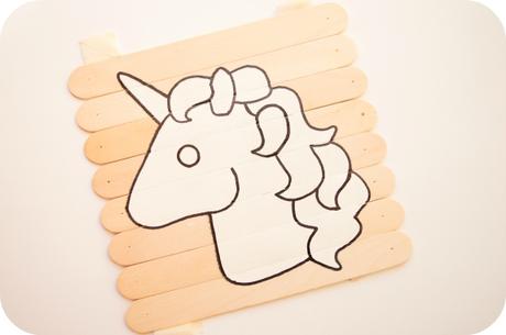 DIY: Puzzle unicornio con palos de helado