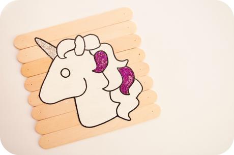 DIY: Puzzle unicornio con palos de helado