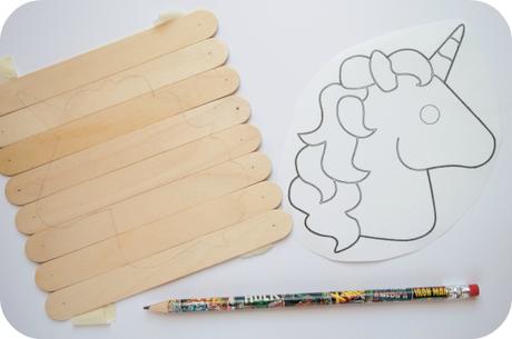 DIY: Puzzle unicornio con palos de helado