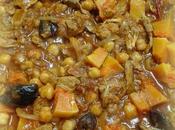 Tajine cordero calabaza garbanzos
