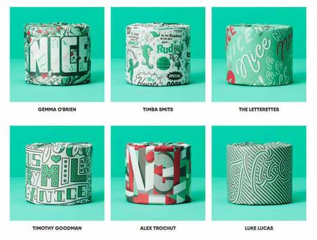 Papel higiénico con diseños de artistas para ayudar a personas sin recursos