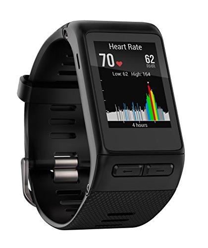 Garmin Vivoactive HR - Reloj con pulsómetro integrado, unisex, color negro, talla regular