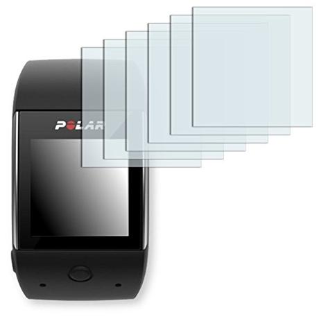 6 x protectores pantalla Golebo para Polar M600. Lámina protectora adhesiva invisible 