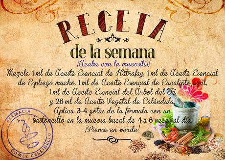 Receta: Acaba con la mucositis! Receta de la semana: Acaba con la mucositis!