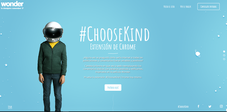 #ChooseKind Una extensión de Chrome para hacer una web más amable