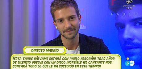 [VÍDEO] Entrevista a Pablo Alborán en Sálvame