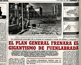 El Plan General frenará el Gigantismo de Fuenlabrada (19 de Marzo de 1982)