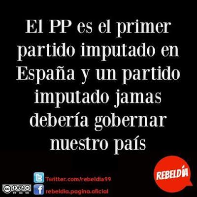 El PP, en el banquillo.
