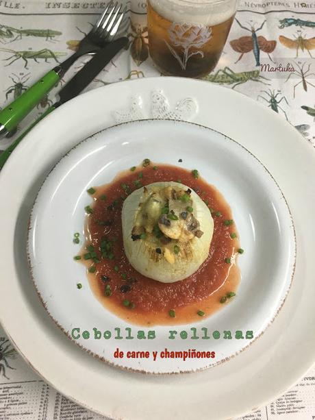 Cebollas Rellenas De Carne Y Champiñones Cebollas Rellenas De Carne Y Champiñones