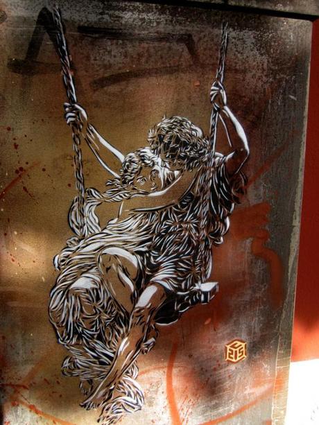 Un artista Francés pinta sus retratos en lugares destrozados -C215 un genio del Street Art