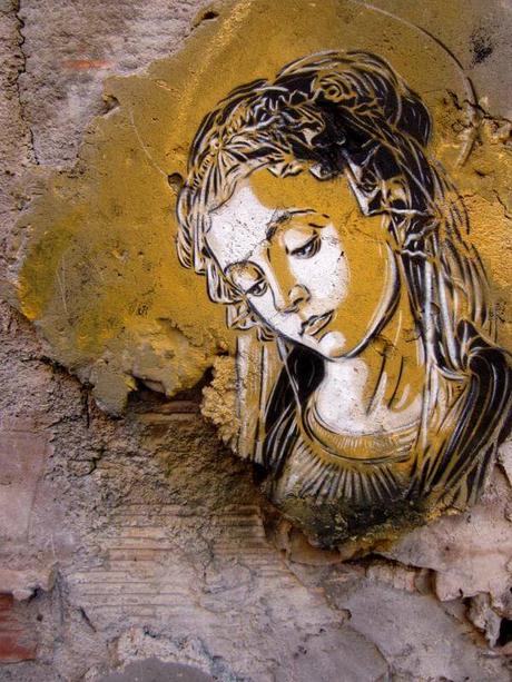 Un artista Francés pinta sus retratos en lugares destrozados -C215 un genio del Street Art