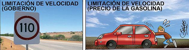 LÍMITE VELOCIDAD POR PRECIO GASOLINA