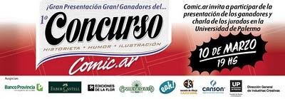COMIC.AR: Ganadores del concurso en la UP