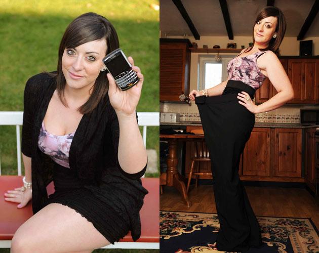 Bajó 44 kilos en ocho meses gracias a su Blackberry
