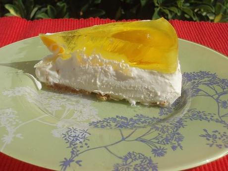 TARTA DE PIÑA Y MELOCOTON