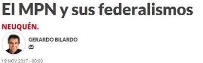 El MPN y sus federalismos