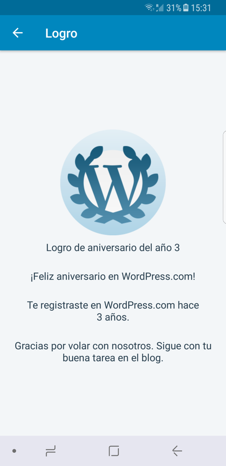 3 años en WordPress/ladyniculina ;