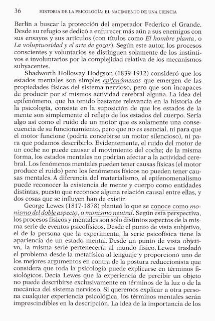 EL PROBLEMA MENTE-CUERPO, ALTERNATIVAS MATERIALISTAS