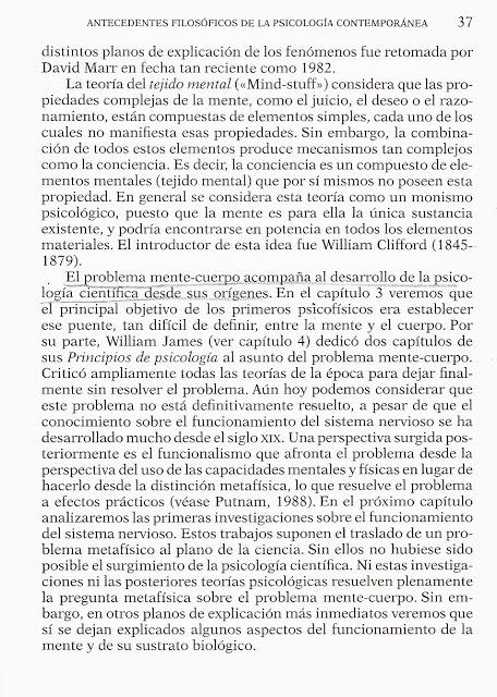 EL PROBLEMA MENTE-CUERPO, ALTERNATIVAS MATERIALISTAS