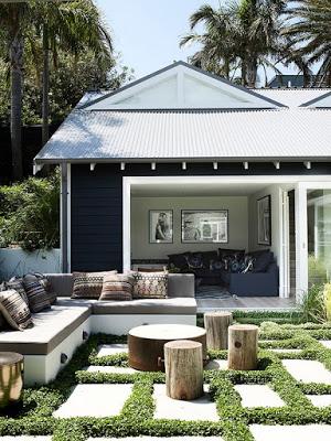 Casa Rustica de Azul intenso al Norte de Sydney