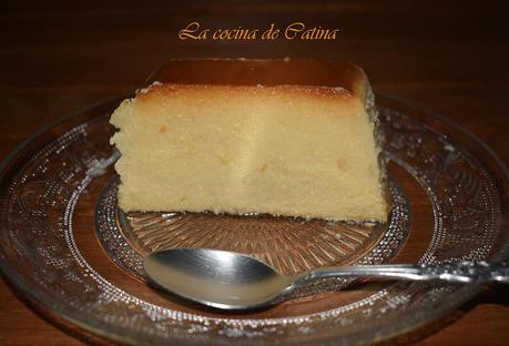 Flan de manzana