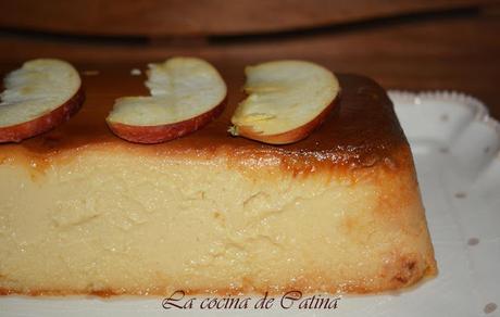 Flan de manzana