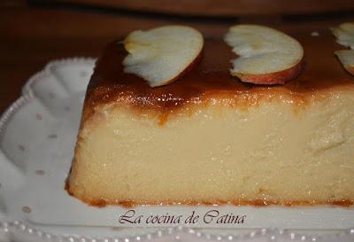 Flan de manzana