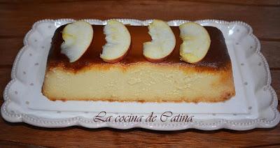 Flan de manzana