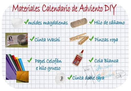 Calendario de adviento DIY