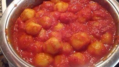 Patatas con Tomate y Hierbabuena Patatas con Tomate y Hierbabuena