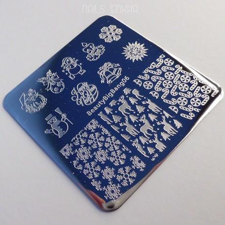 Nail Art Xmas Christmas Stamping Plate