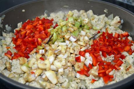 Apagallums rellenos de pollo y verduras gratinados al horno