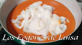 SALSA AMERICANA CON CALAMARES