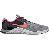 Nike Women's Metcon 3 Training Shoe COOL GREY/SOLAR RED-BLACK-PURE PLATINUM Size 9