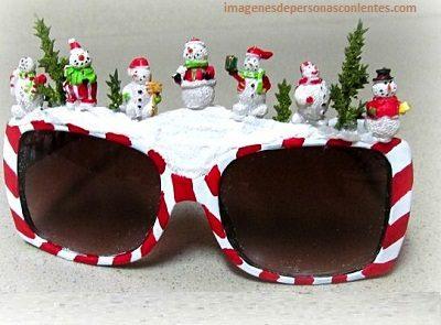 gafas para muñecos navideños navidad