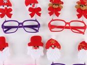 Gafas para muñecos navideños decoracion niños gratis