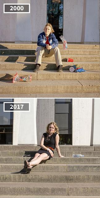 Un joven fotografió a sus amigos en el año 2000 y en 2017 para ver como pasa el tiempo y como envejecemos Un joven fotografió a sus amigos en el año 2000 y en 2017 para ver como pasa el tiempo y como envejecemos