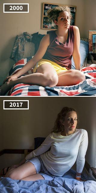 Un joven fotografió a sus amigos en el año 2000 y en 2017 para ver como pasa el tiempo y como envejecemos