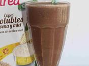 Batido avena, chocolate platano