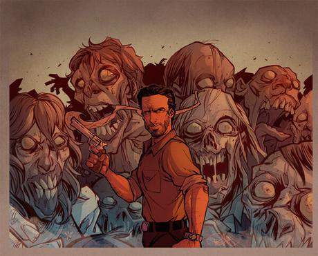 Ilustraciones de Zombies y comics del misterioso artista Brett Parson