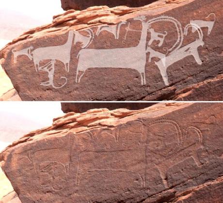 Un misterioso mural de 8.000 años, es la prueba más antigua de la domesticación de perros