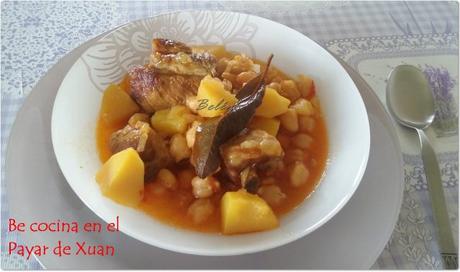 Garbanzos guisados con costilla