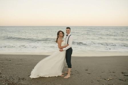 Laura y Gonzalo, postboda a orillas del mar Mediterráneo