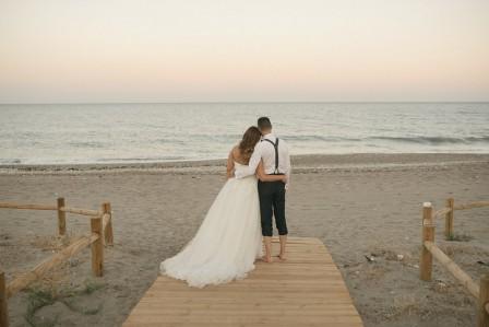 Laura y Gonzalo, postboda a orillas del mar Mediterráneo