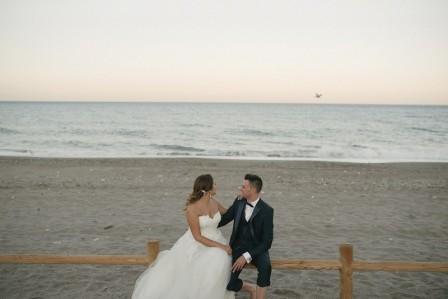 Laura y Gonzalo, postboda a orillas del mar Mediterráneo